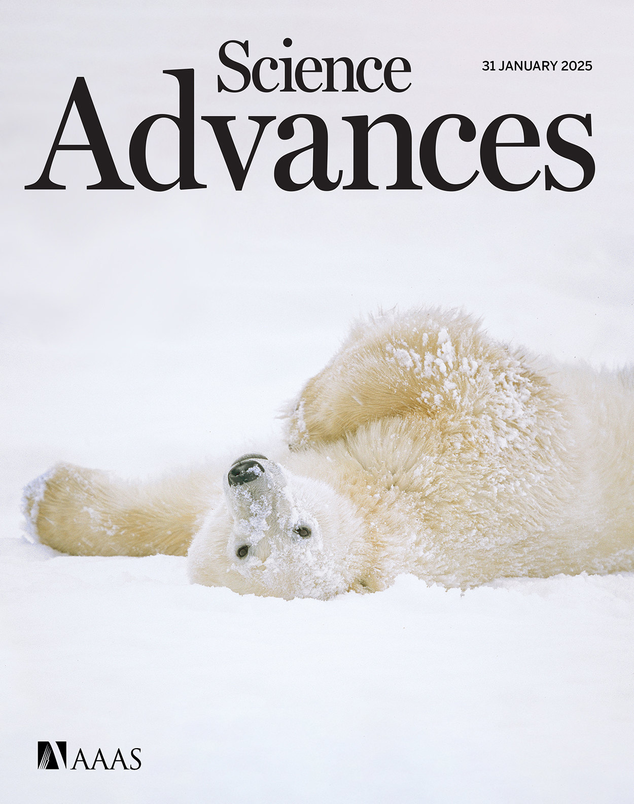Cover of Science Advances, featuring study using the protocol.