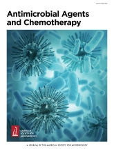 Cover of Antimicrobial Agents and Chemotherapy, featuring study using the protocol.