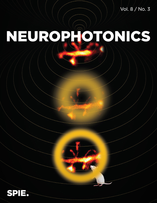 Cover of Neurophotonics, featuring study using the protocol.