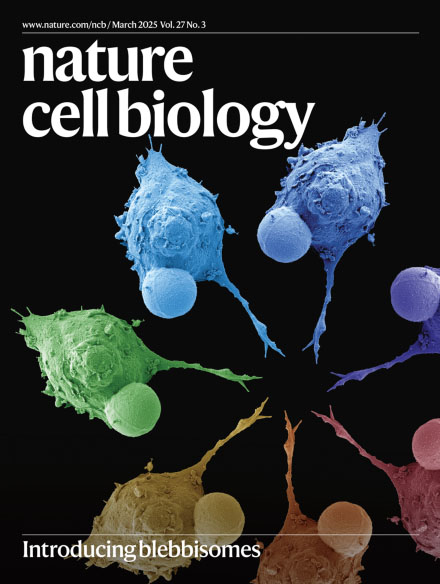 Cover of Nature Cell Biology, featuring study using the protocol.