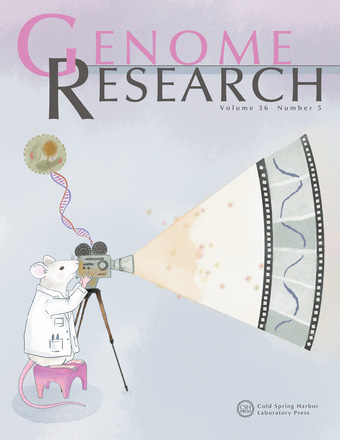 Cover of Genome Research, featuring study using the protocol.