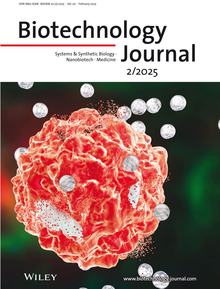 Cover of Biotechnology Journal, featuring study using the protocol.