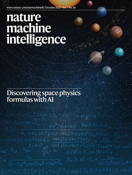 Cover of Nature Machine Intelligence, featuring study using the protocol.