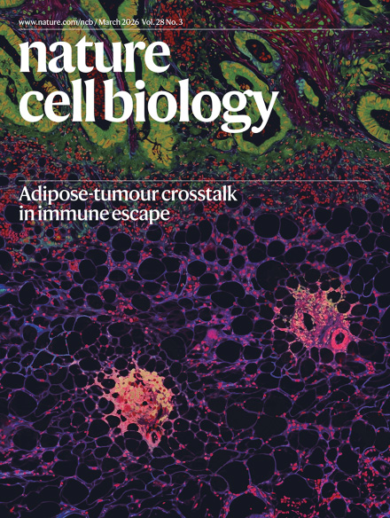 Cover of Nature Cell Biology, featuring study using the protocol.