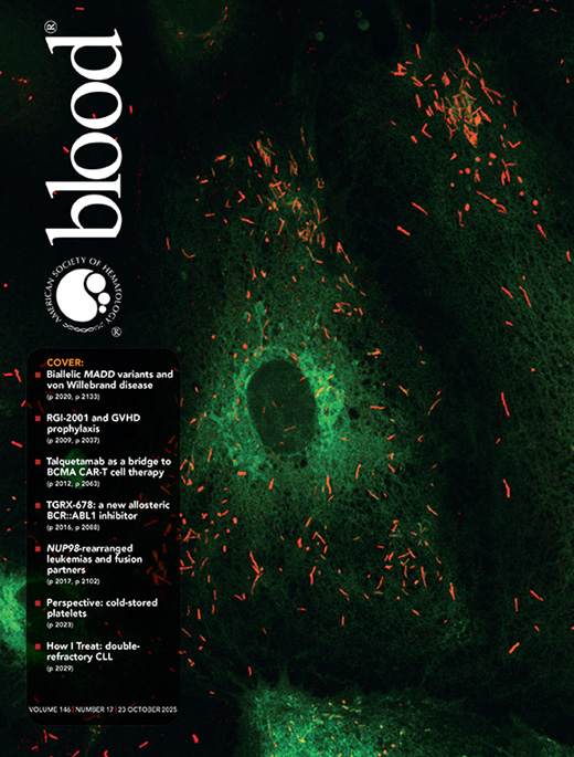 Cover of Blood, featuring study using the protocol.